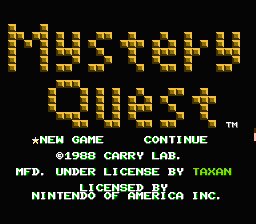 Mystery Quest screenshot 3 for NES